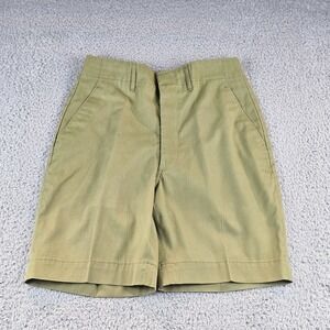 Vintage Boy Scouts Of America Shorts Youth 26 Official Uniform Green Bermuda